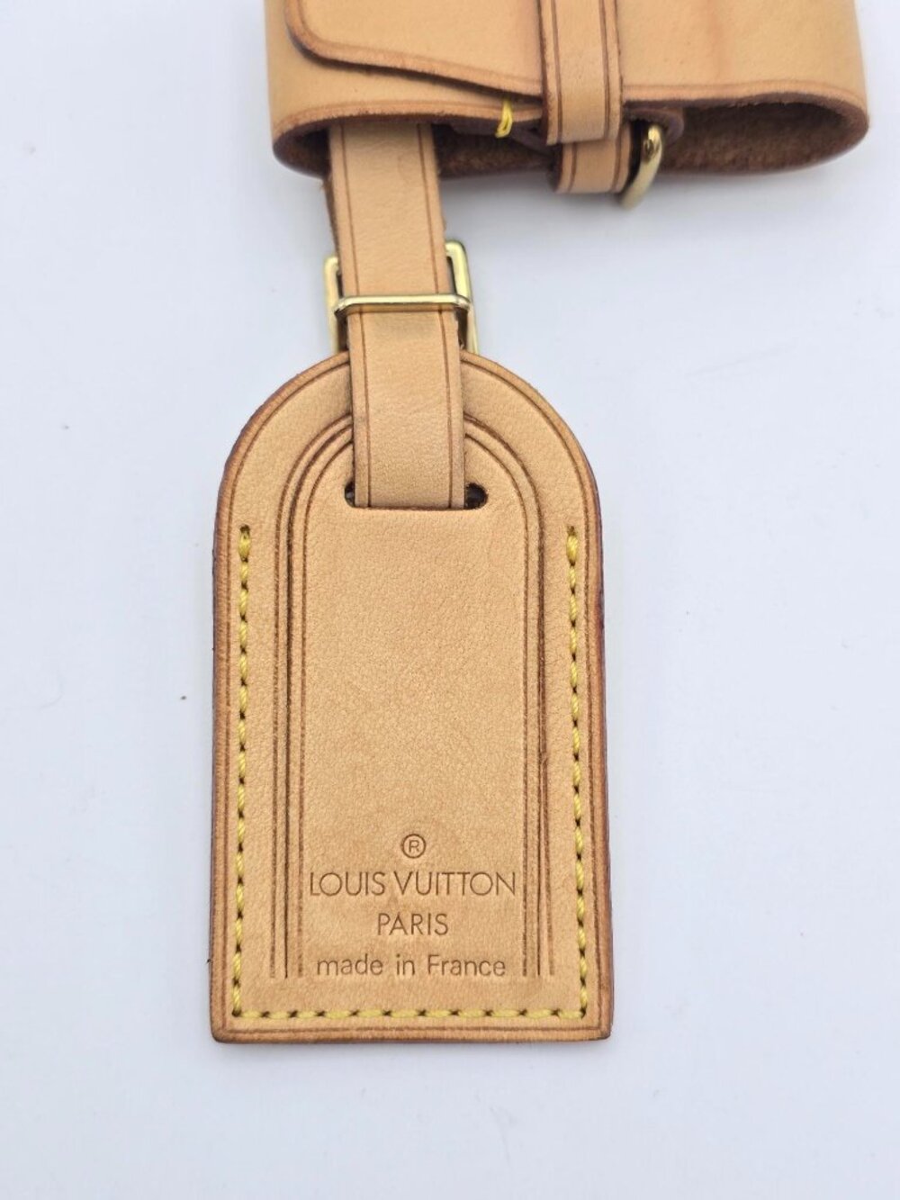 Louis Vuitton Small Luggage Tag – Monogram Canvas | Personalized M.M. Initials - Picture 6 of 7